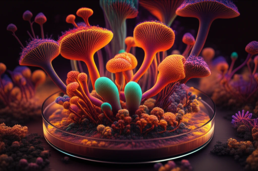 Colorful fungi producing natural pigments
