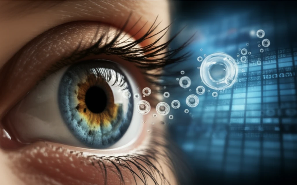 Contact lens allowing oxygen to reach the cornea.