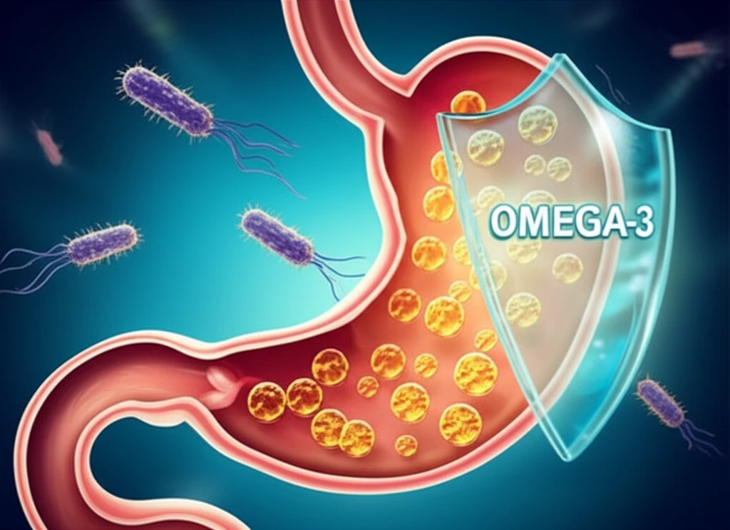 Omega-3 fatty acids protect the stomach