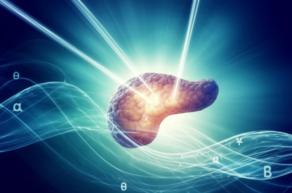Precision radiation therapy targeting pancreatic cancer with symbolic alpha-beta energy waves.