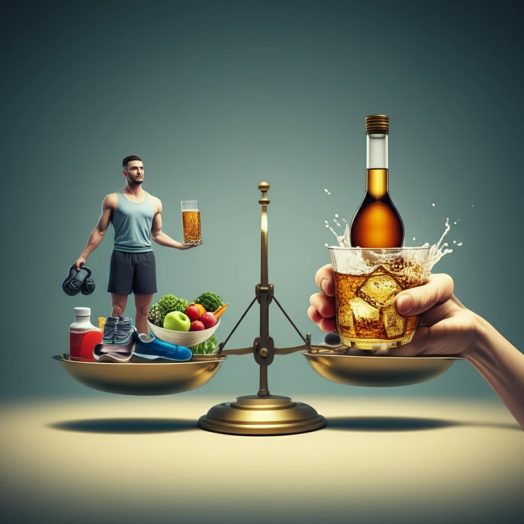 Balancing Diabetes and Alcohol: A Visual Representation of Health Intervention