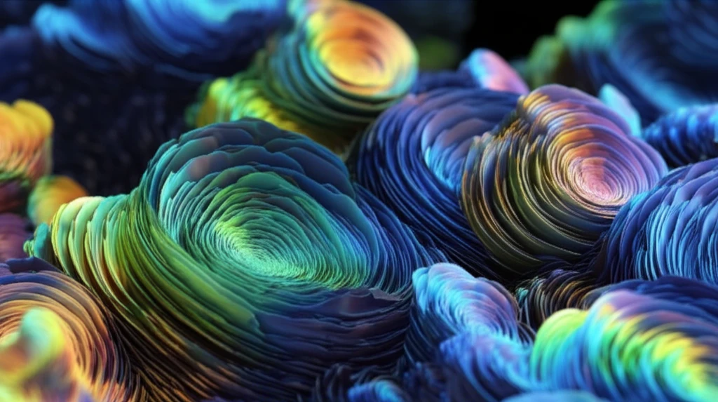 Microscopic zinc oxide nanostructures forming intricate patterns
