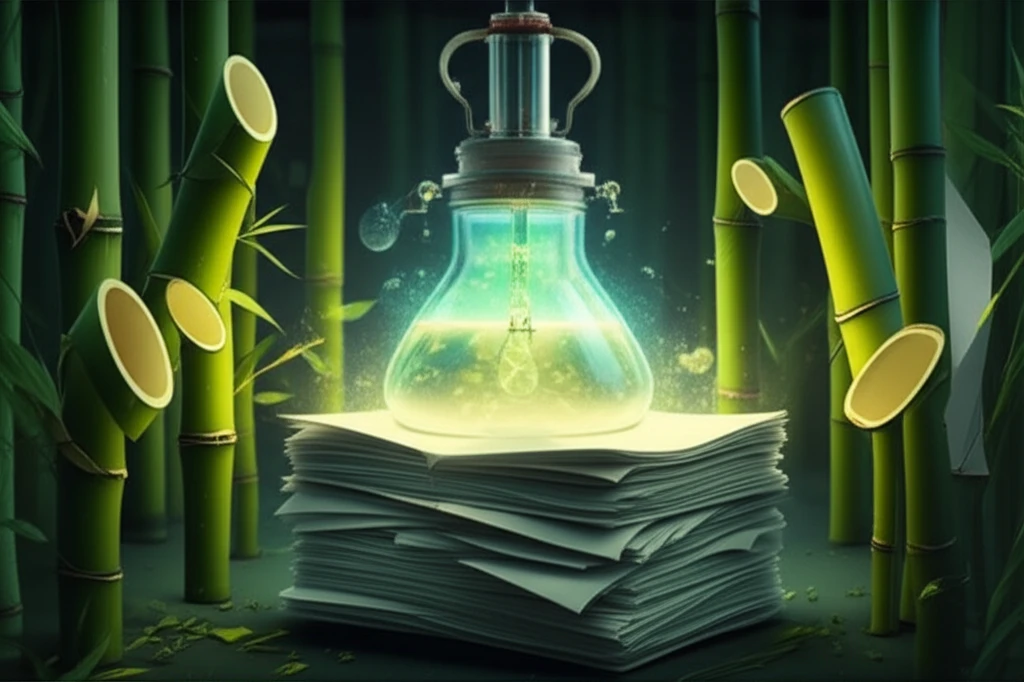 Magical transformation of bamboo into sustainable paper