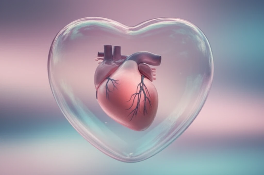 Heart protected in bubble after myocardial infarction
