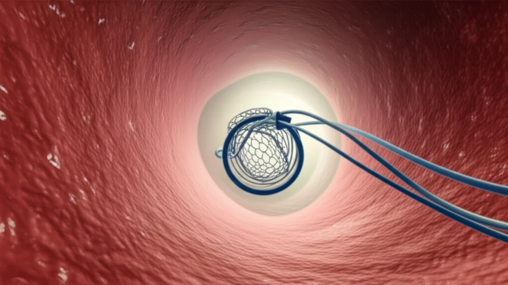 IVC filter in a blood vessel