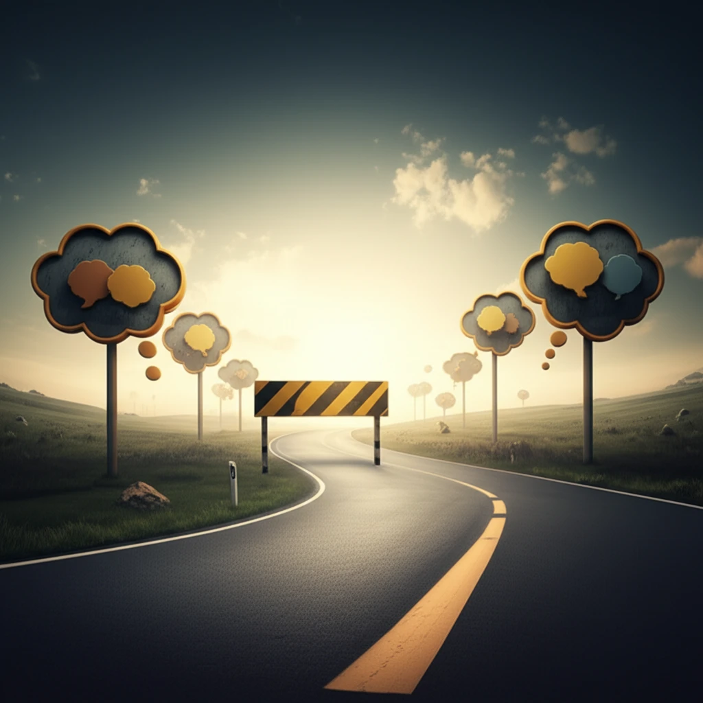 Treatment pathway for rheumatoid arthritis, showing obstacles and a clear destination