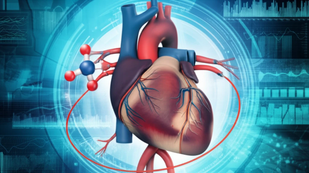 Symbolic image representing the latest cardiology breakthroughs in acute coronary syndrome and myocardial infarction.