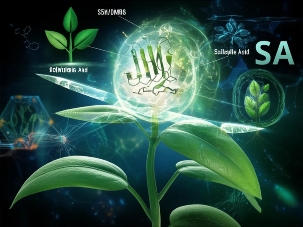 Plant cell with enzyme balancing salicylic acid levels
