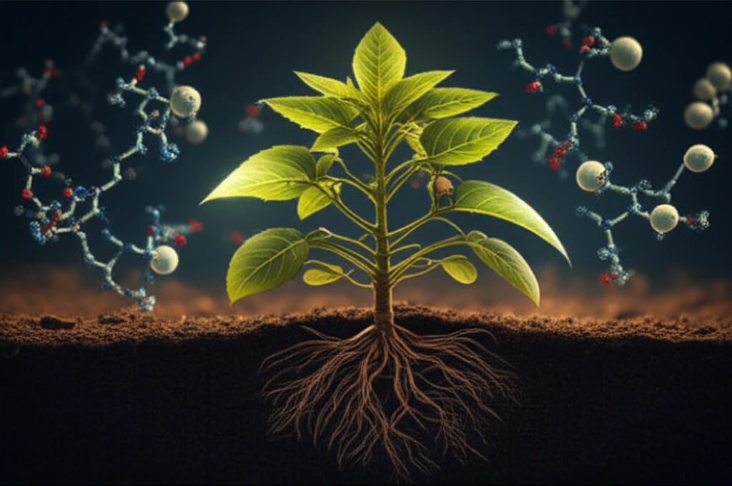 A thriving Arabidopsis plant symbolizing enhanced plant growth through optimized phospholipid biosynthesis.