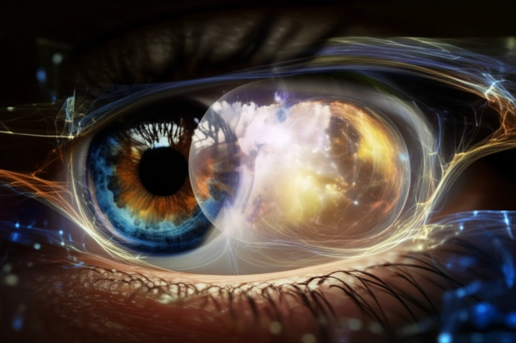 Symbolic representation of lenticule fusion with the cornea, symbolizing restored vision after LASIK surgery.