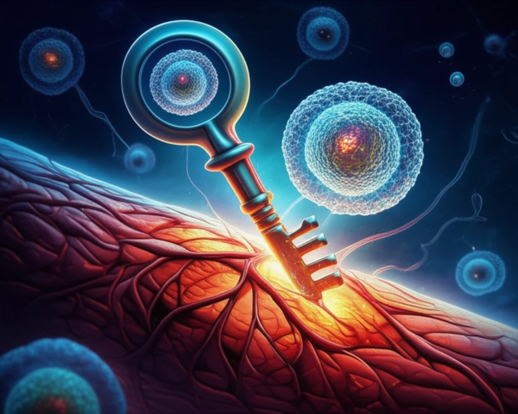 Muscle stem cells repairing damaged tissue with Cdkn1c protein.