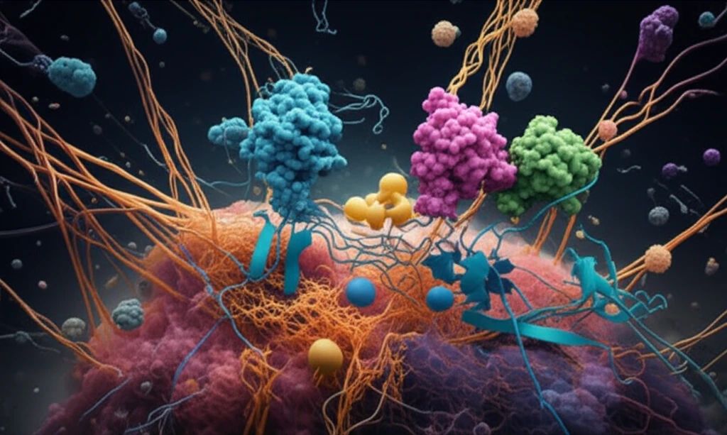 Illustration of Kindlin-2 and ILK proteins interacting to facilitate cell adhesion and movement.