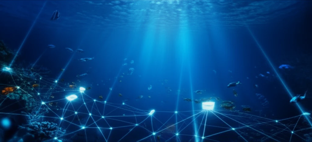 Underwater sensor network communicating in the ocean depths