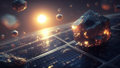 Silicon nanocrystals forming a solar panel