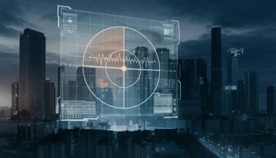 AI-enhanced radar detecting helicopter
