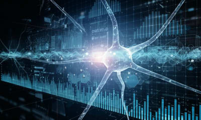 Neural network intertwined with financial charts