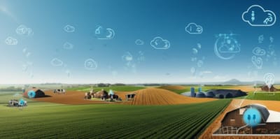 Sustainable farming practices leading to cleaner air.
