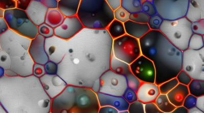 Microscopic alloy structure with vanadium and chromium carbide additives