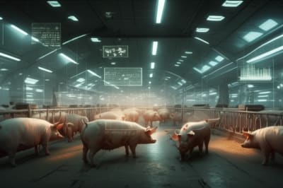AI-powered pig farming: Data-driven insights for efficient feeding and healthier herds.