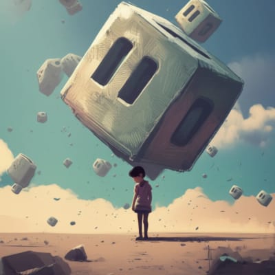 Surreal illustration symbolizing parentification burden.