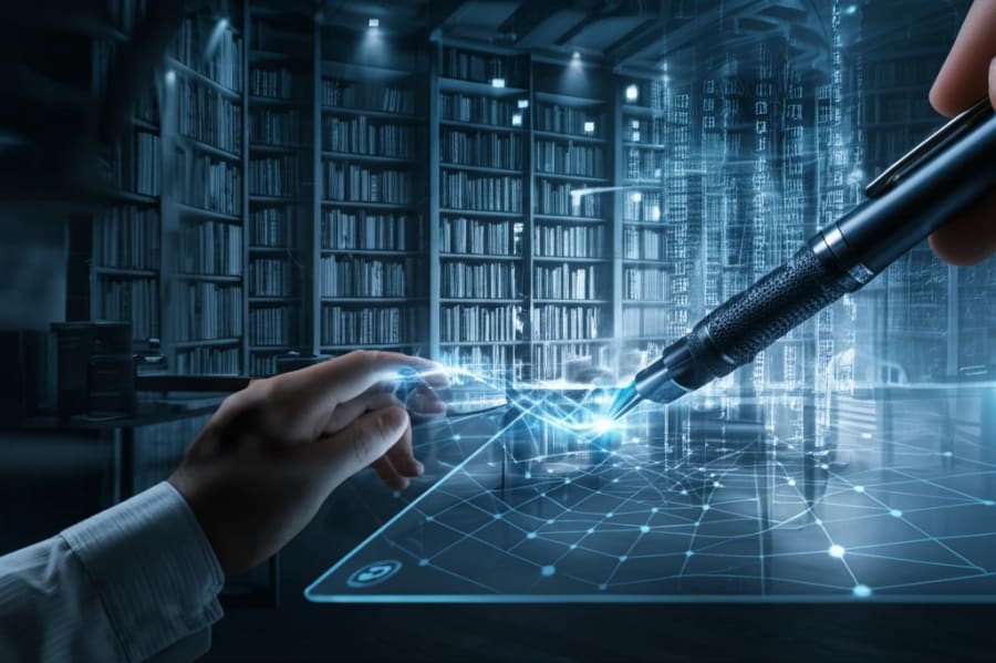 AI writing a manuscript