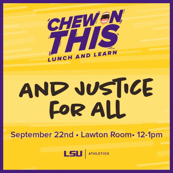 Chew On This lunch-and-learn series event flyer