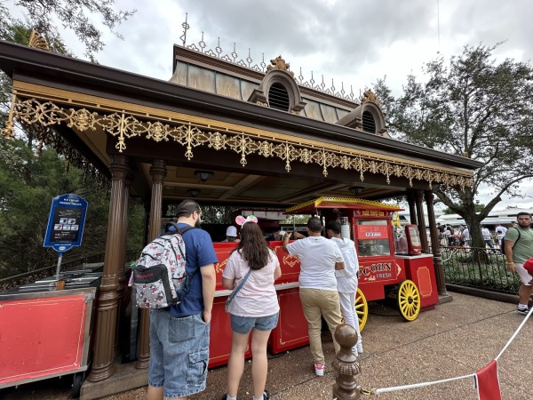 Popcorn Cart near Cinderella Castle Image