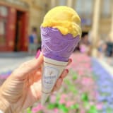 Lavender Cone with Mango Sorbet Image