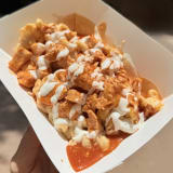 Baked Macaroni & Cheese with Buffalo Chicken Image