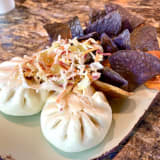 Cheeseburger Steamed Pods - Bao Buns Image