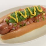 Plant-based Chicago-style Dog Image