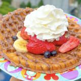 Waffle with Chocolate-Hazelnut Spread Image