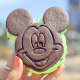Mickey Mint Chocolate Chip Cookie Sandwich Image