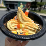 Candy Corn Soft-serve Sundae Image