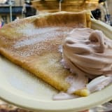 Vanilla or Chocolate Ice Cream Crêpe Image