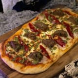 Spicy Meatball Arrabbiata Flatbread Image