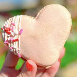 Raspberry Macaron Heart Image