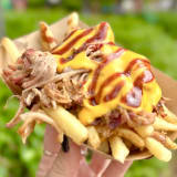 French Fries with Pulled Pork and Cheese Image