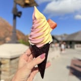 Black Vanilla Waffle Cone Image
