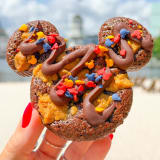 Mickey-shaped Brownie Cookie Image