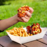 Jerk BBQ Chicken Strips with Pineapple Salsa Image