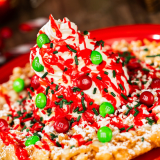Peppermint Bark Funnel Cake Image