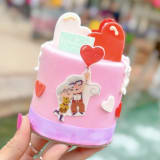 Carl and Ellie Petit Cake Image