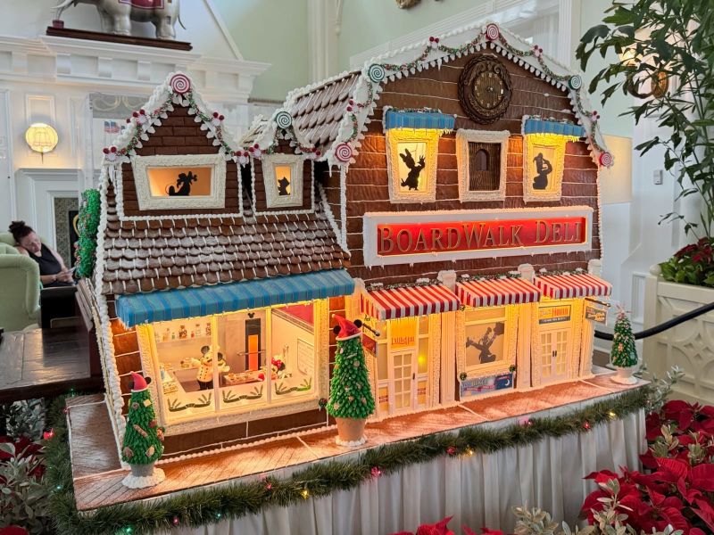 The Boardwalk Deli Gingerbread Display at Disney’s Boardwalk Image