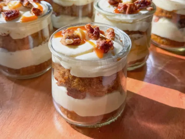Pumpkin Cream Cheese Mousse Jars Image