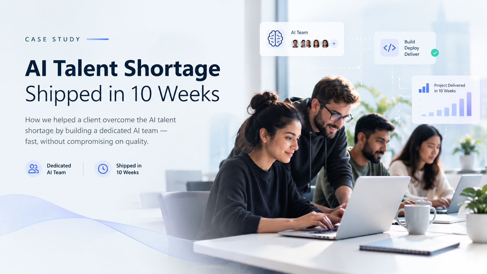How a SaaS Company Shipped Its Stalled AI Roadmap in 10 Weeks Without Hiring a Single AI Engineer