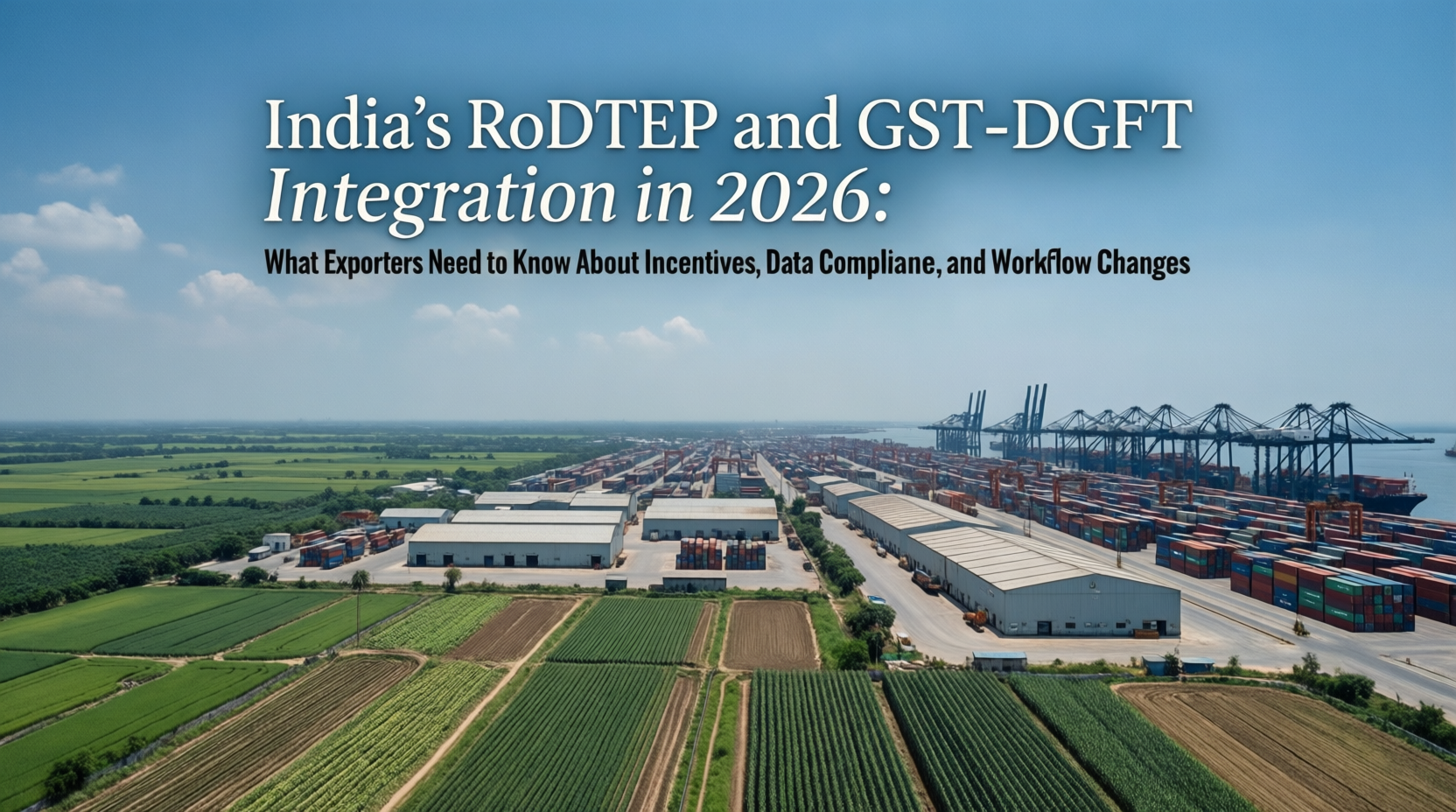 India’s RoDTEP and GST-DGFT Integration in 2026: What Exporters Need to Know About Incentives, Data Compliance, and Workflow Changes