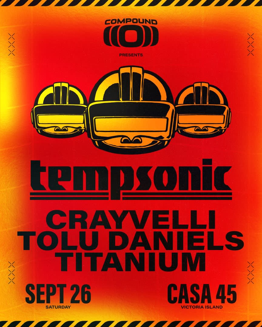 Tempsonic flier: 26 September at Casa 45, Victoria Island