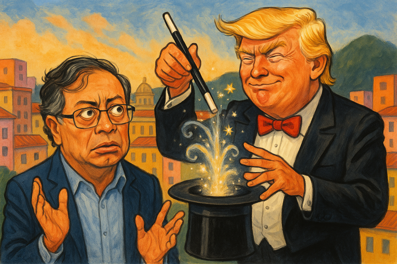 ¿Petro confundido o Trump haciendo magia? La política colombiana en modo telenovela