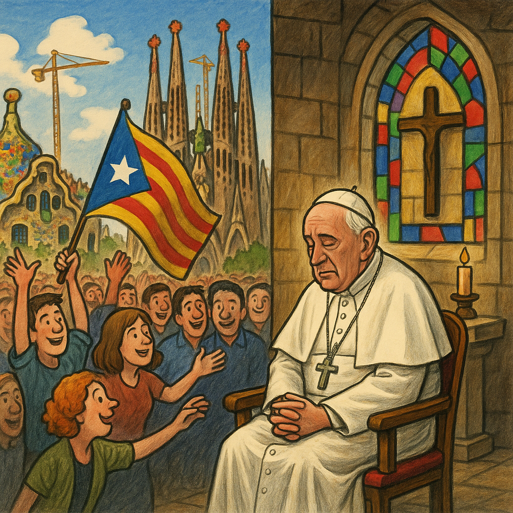 Barcelona encontró al Papa… pero él prefería quedarse en misa privada